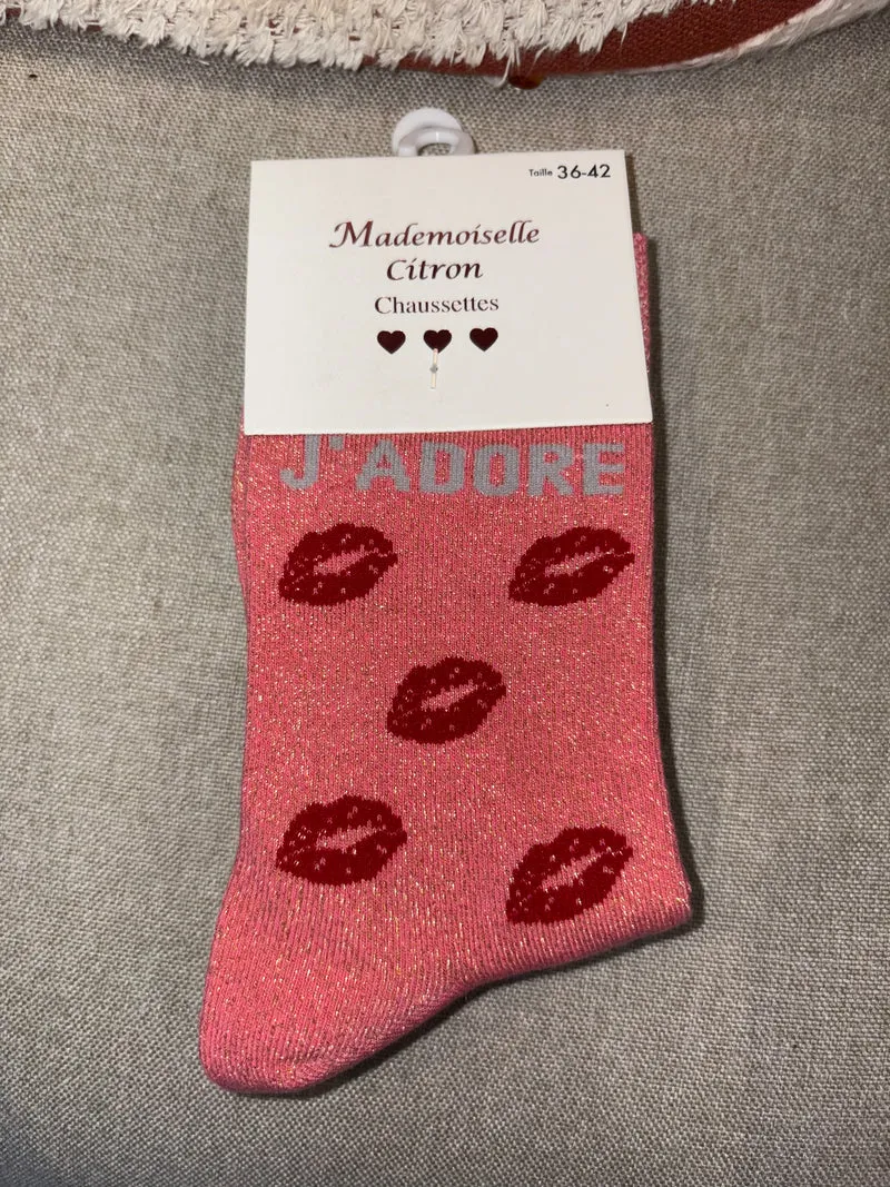 Chaussettes « J’adore »