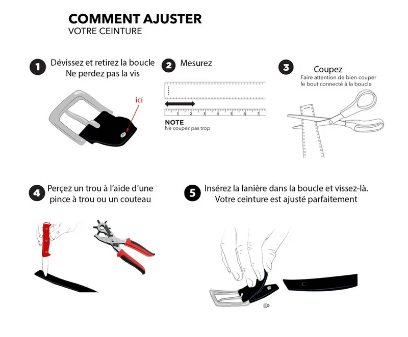 Ceinture 3.5cm de large