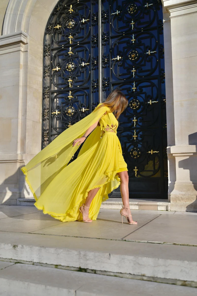 Vente Robe Tulum jaune