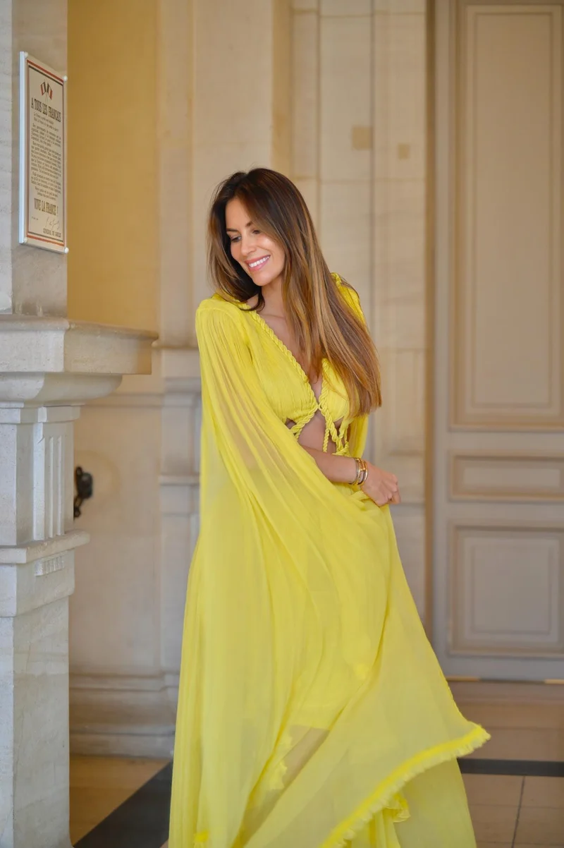 Vente Robe Tulum jaune