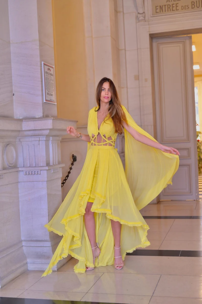 Vente Robe Tulum jaune