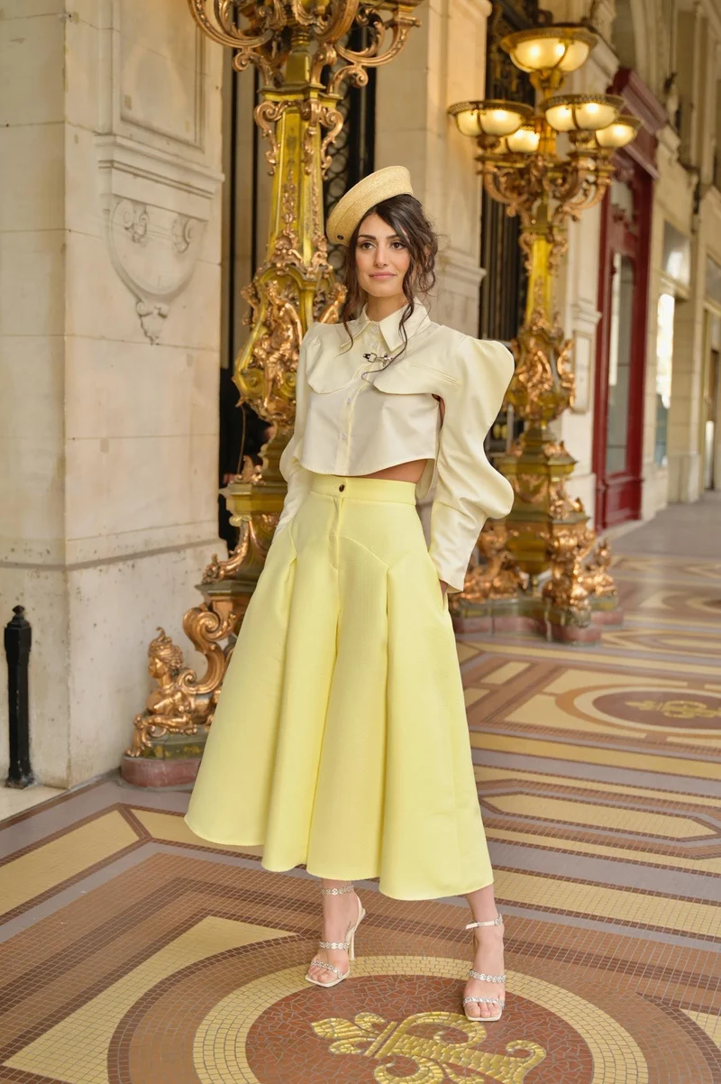 Vente Jupe culotte Poca jaune