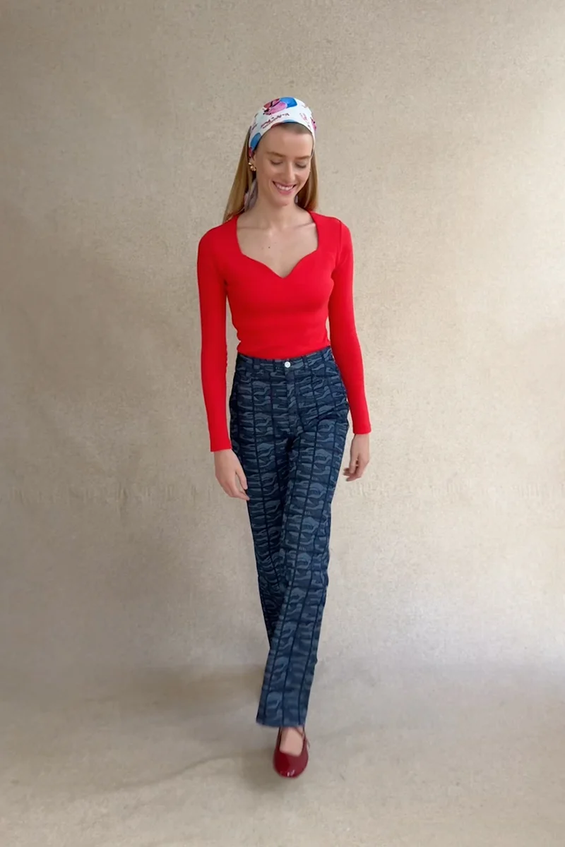 Top Grand Cœur Rouge