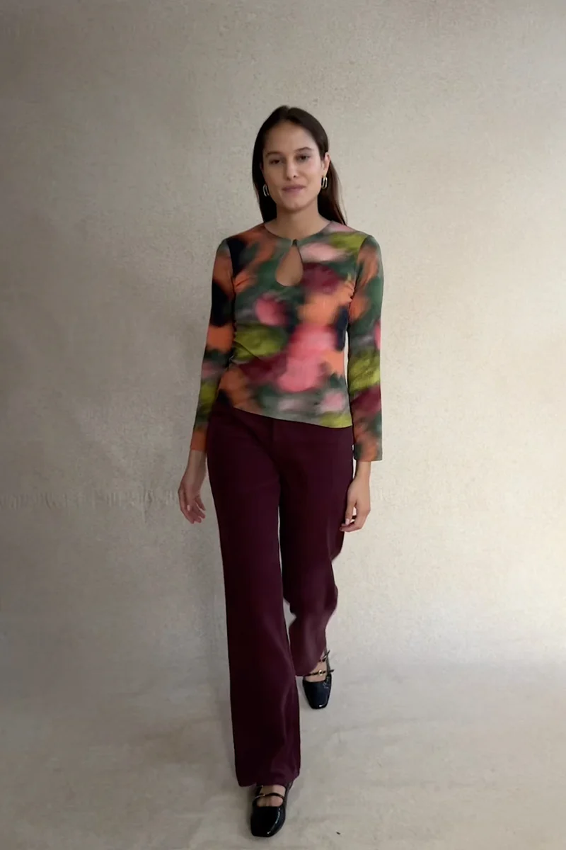 Top Bianca Flora Sauge