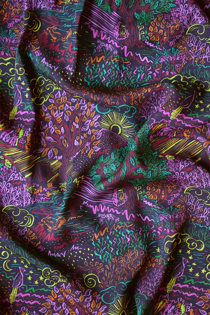 Chemisier Nuit Sauvage Pop