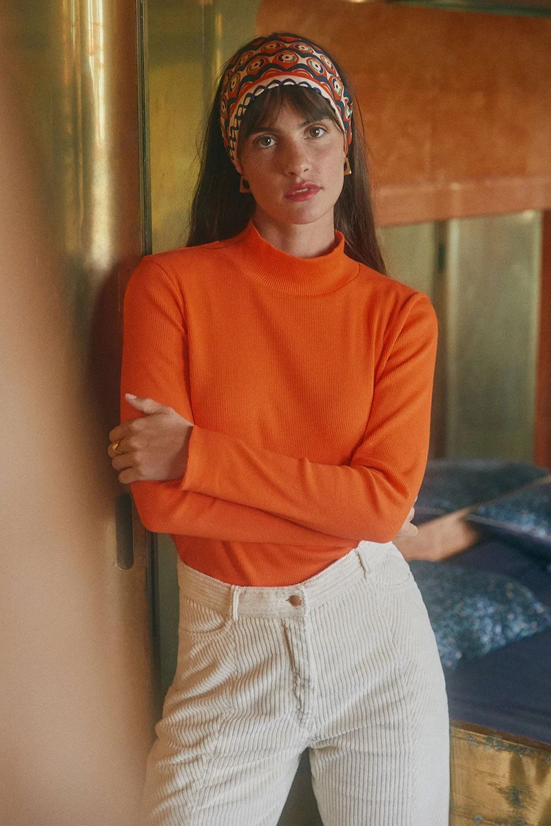 Sous-pull en coton Mandarine