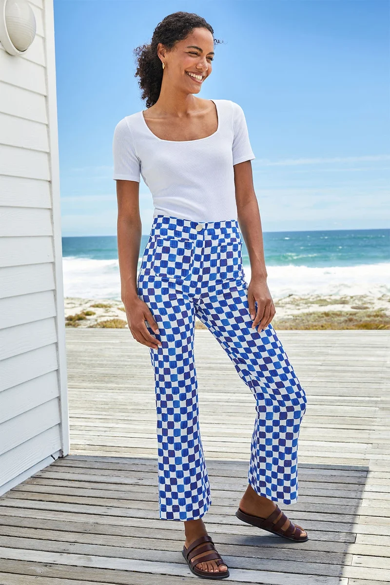 Pantalon L'Eternel Echec et Mat Bleu