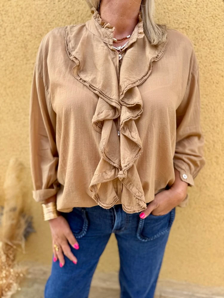 Chemise Alina camel