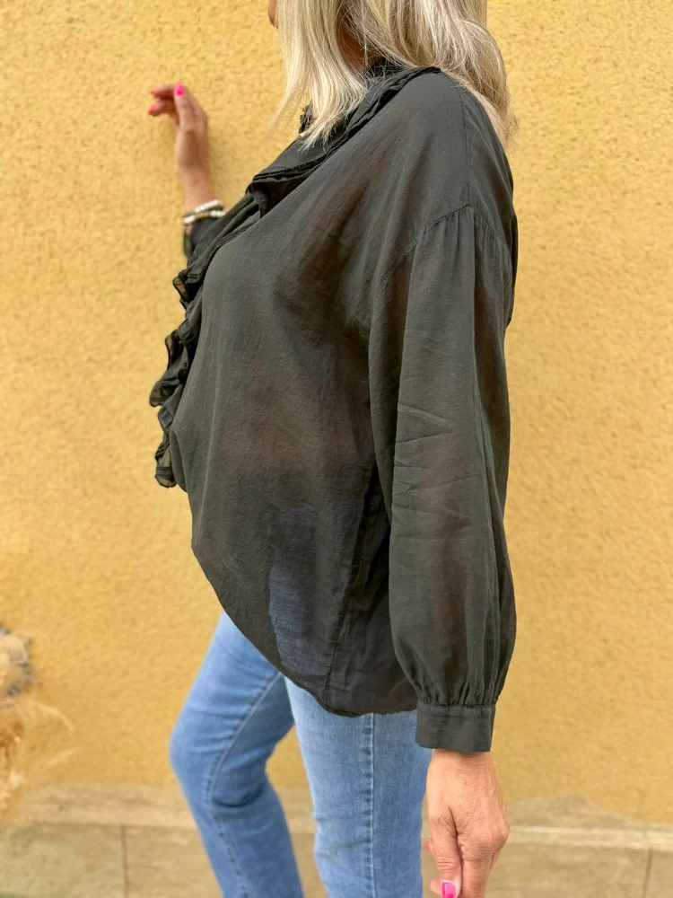 Chemise Alina noir