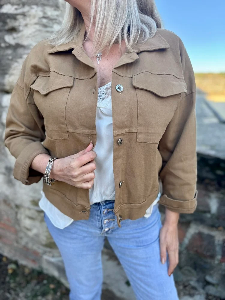 Blouson Roméo camel