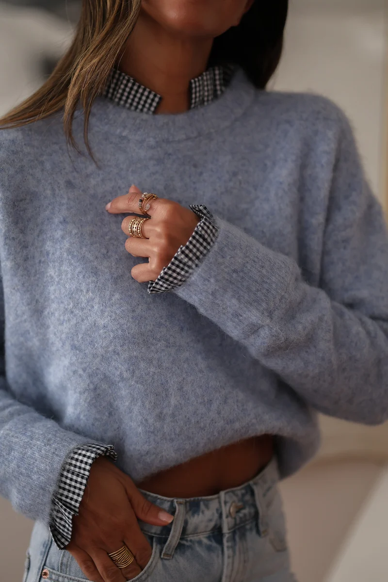 Pull Léonie bleu ciel