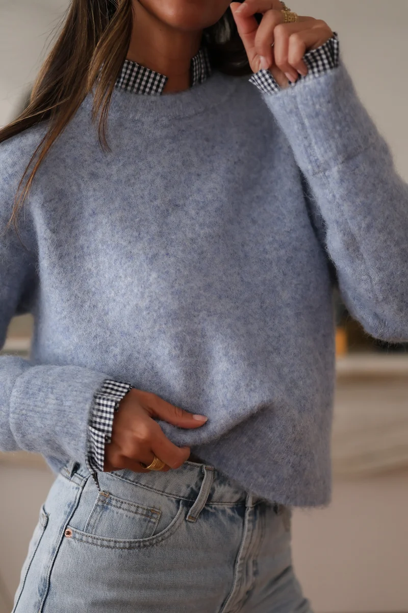 Pull Léonie bleu ciel