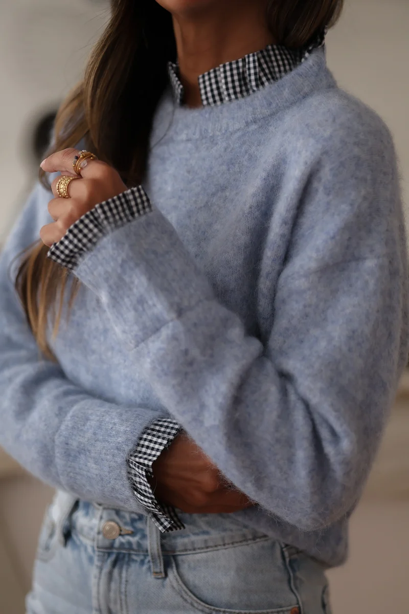 Pull Léonie bleu ciel