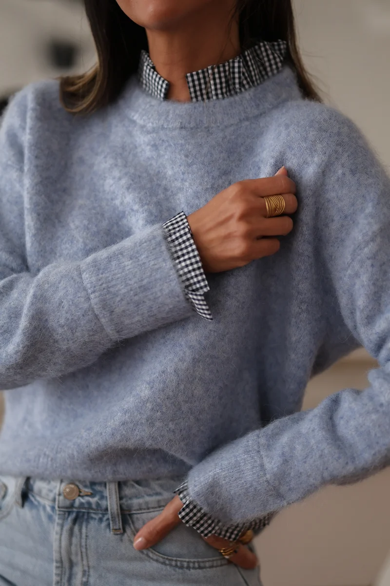 Pull Léonie bleu ciel