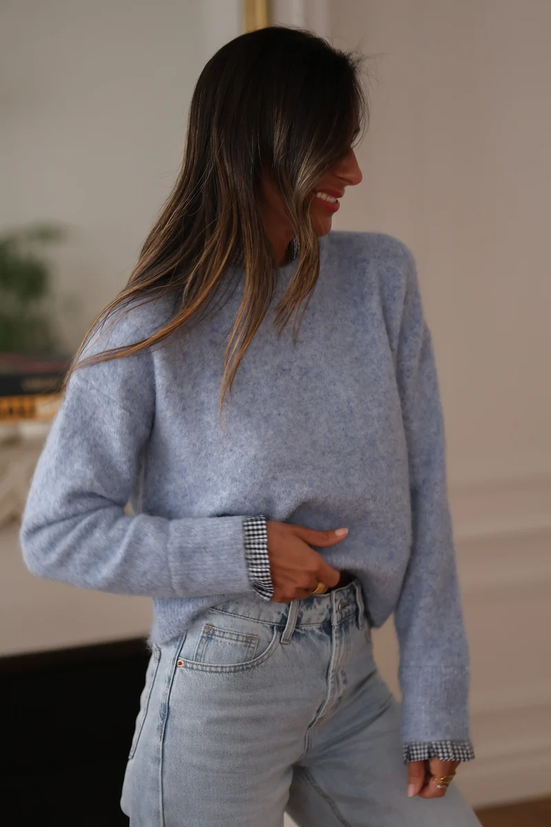 Pull Léonie bleu ciel
