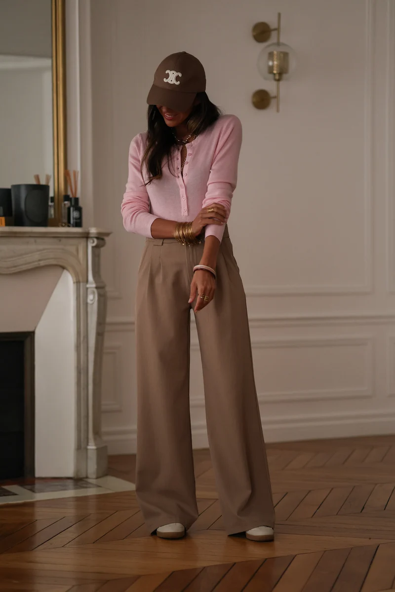 Pantalon Eddie taupe