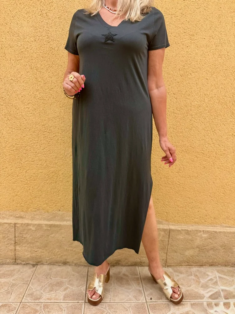 Robe teeshirt Etoile noir