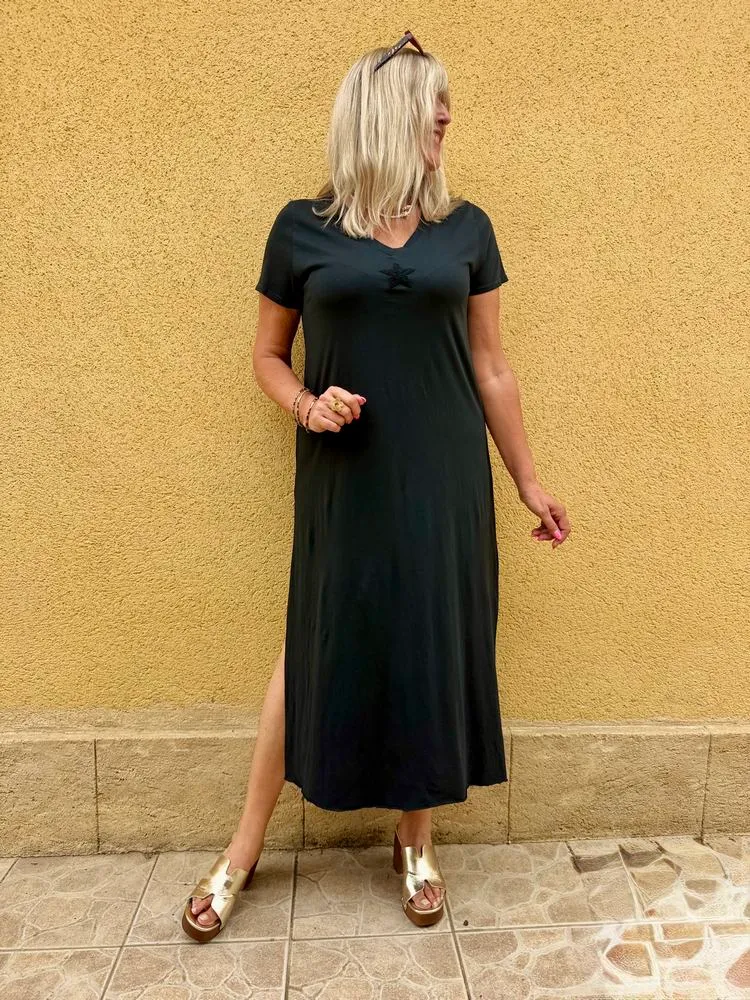 Robe teeshirt Etoile noir