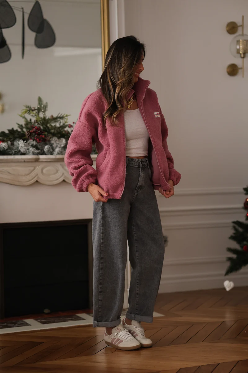 Veste polaire Johane rose