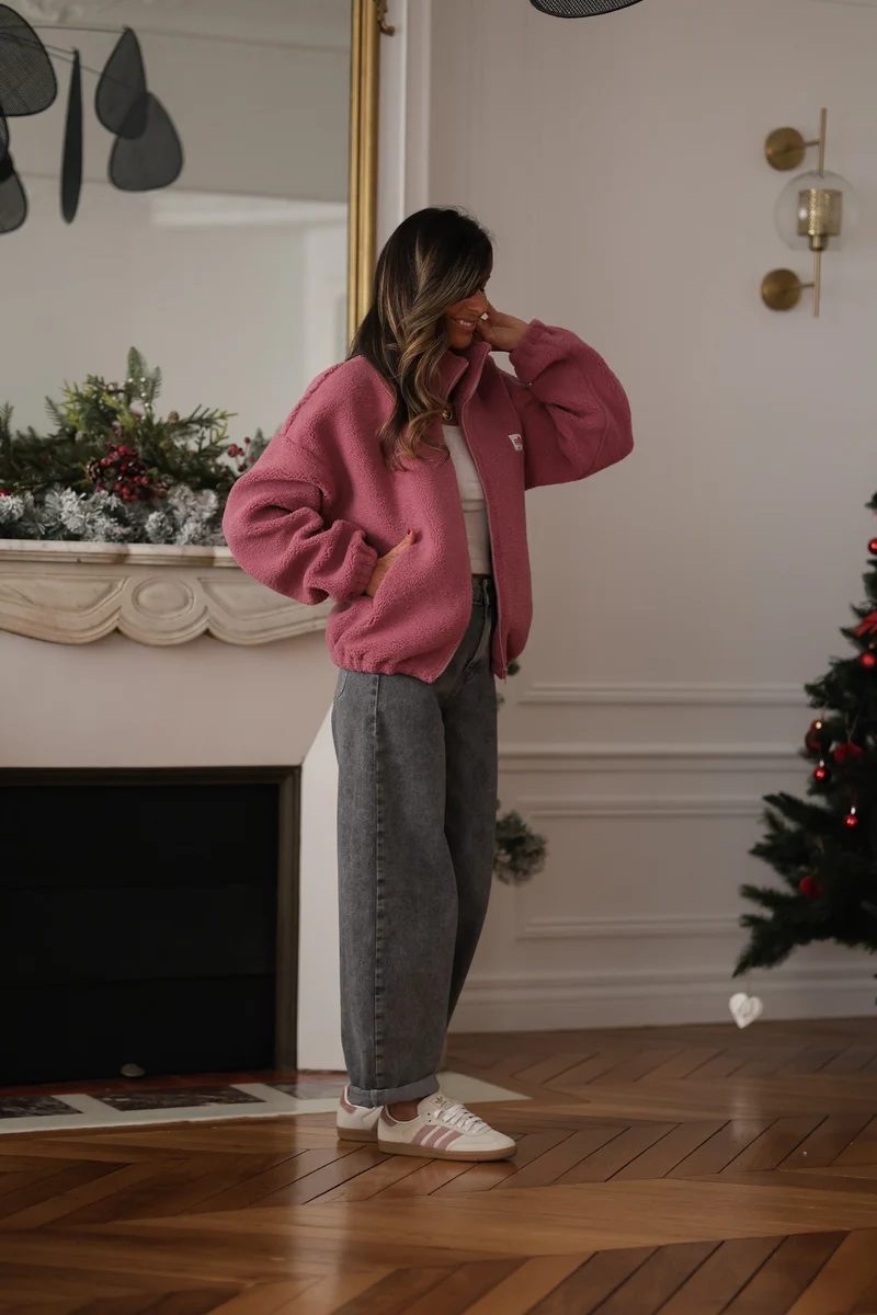 Veste polaire Johane rose