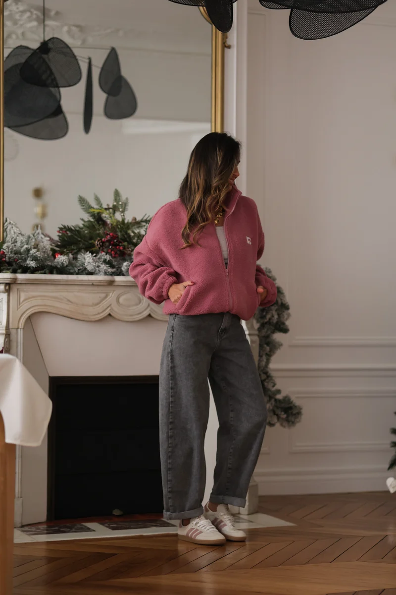 Veste polaire Johane rose