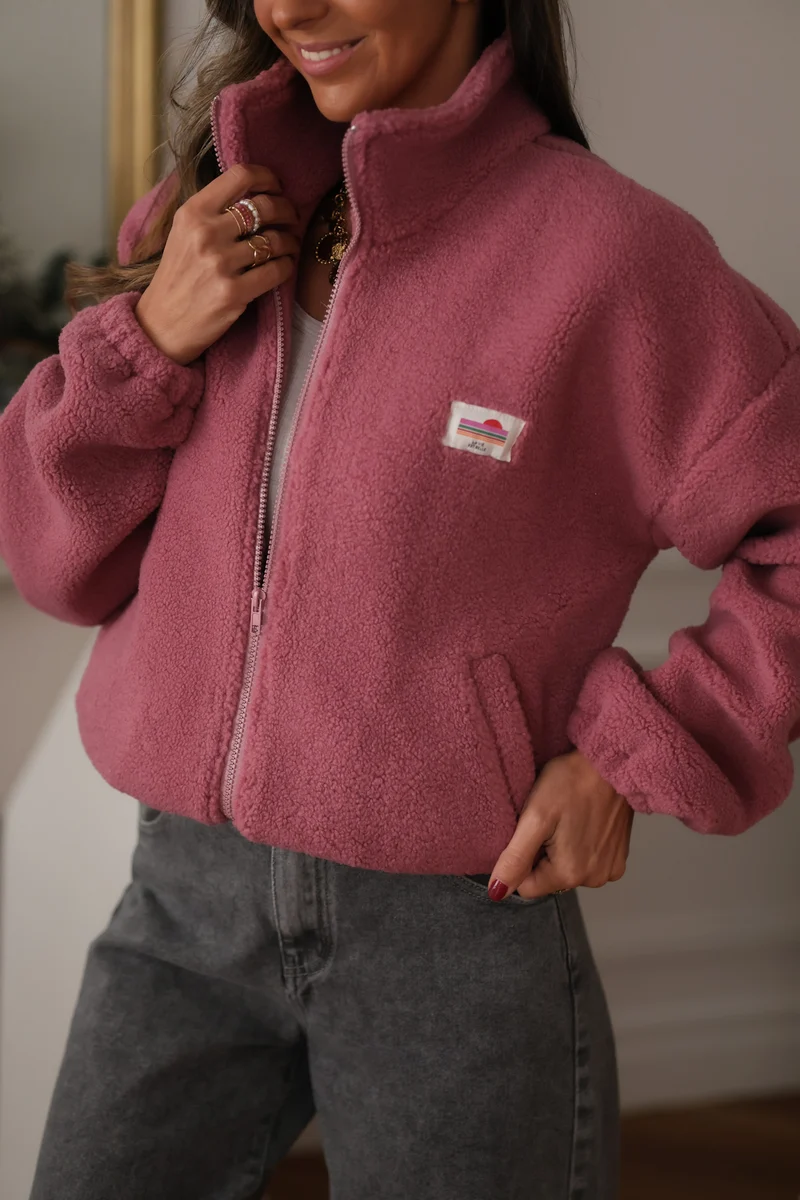 Veste polaire Johane rose