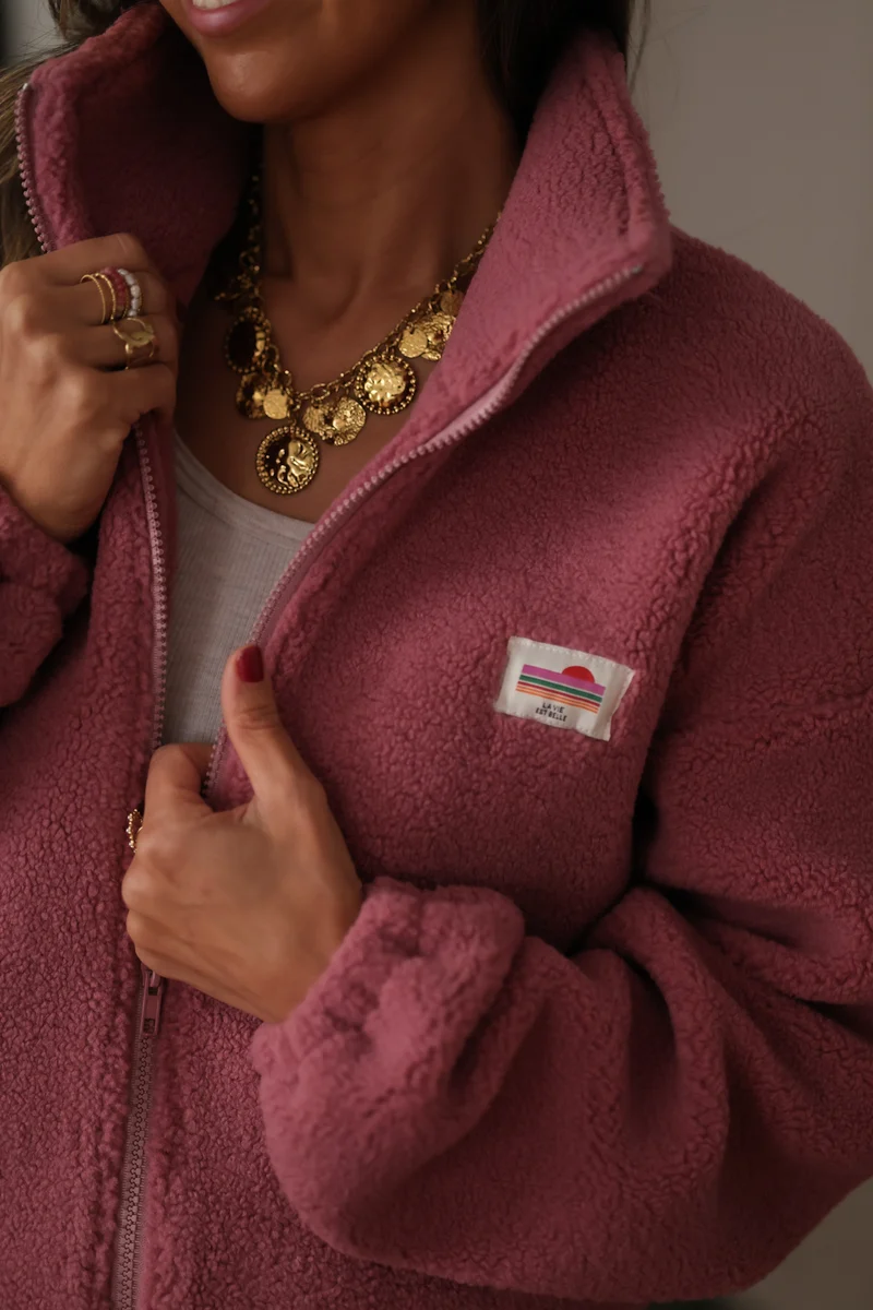 Veste polaire Johane rose