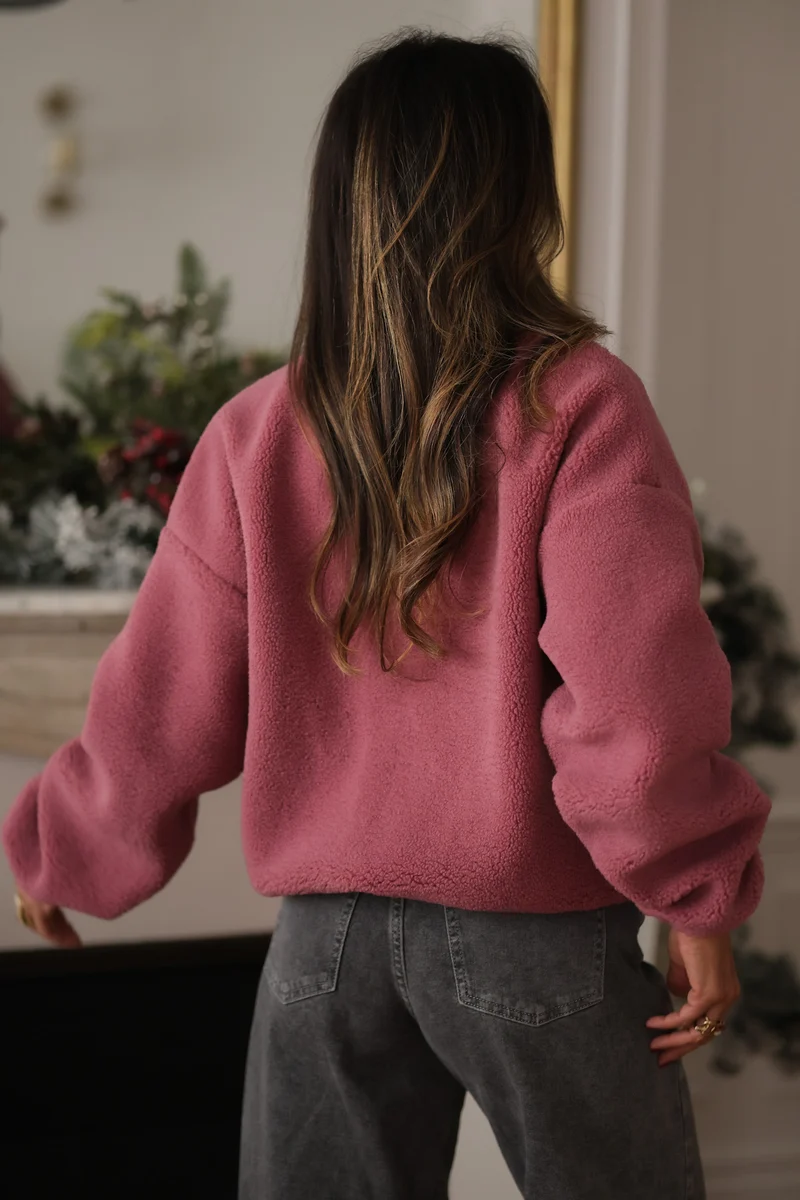 Veste polaire Johane rose