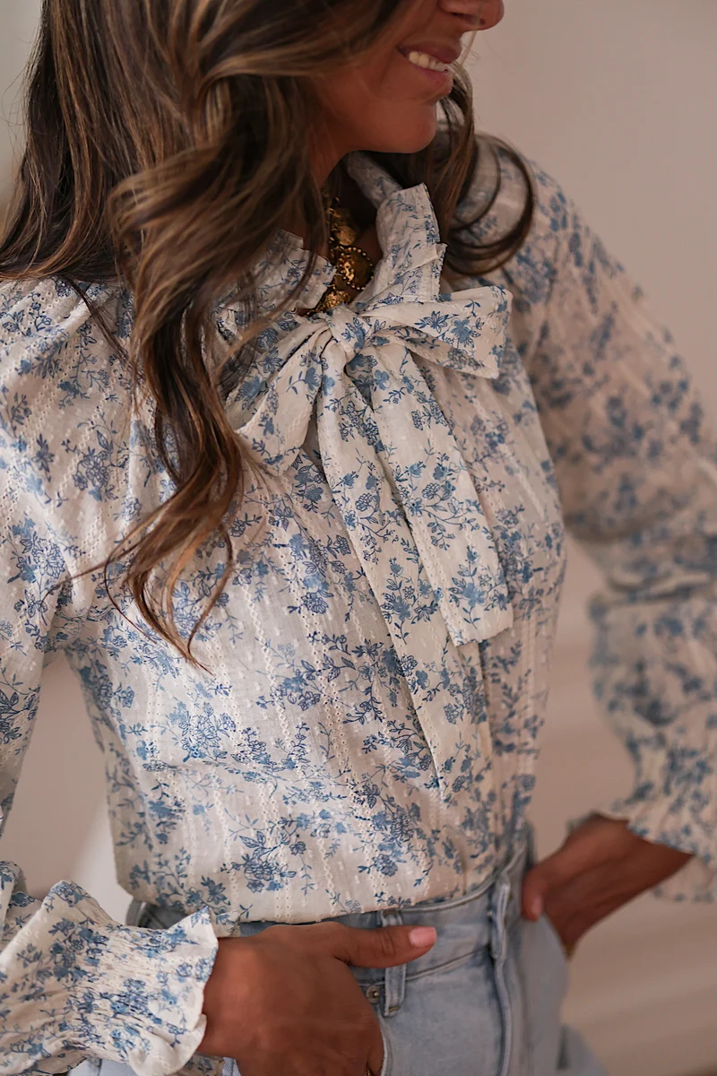 Chemise Maja bleue