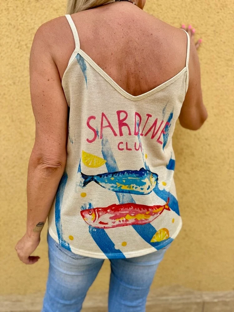 Débardeur doré Alexo sardine club
