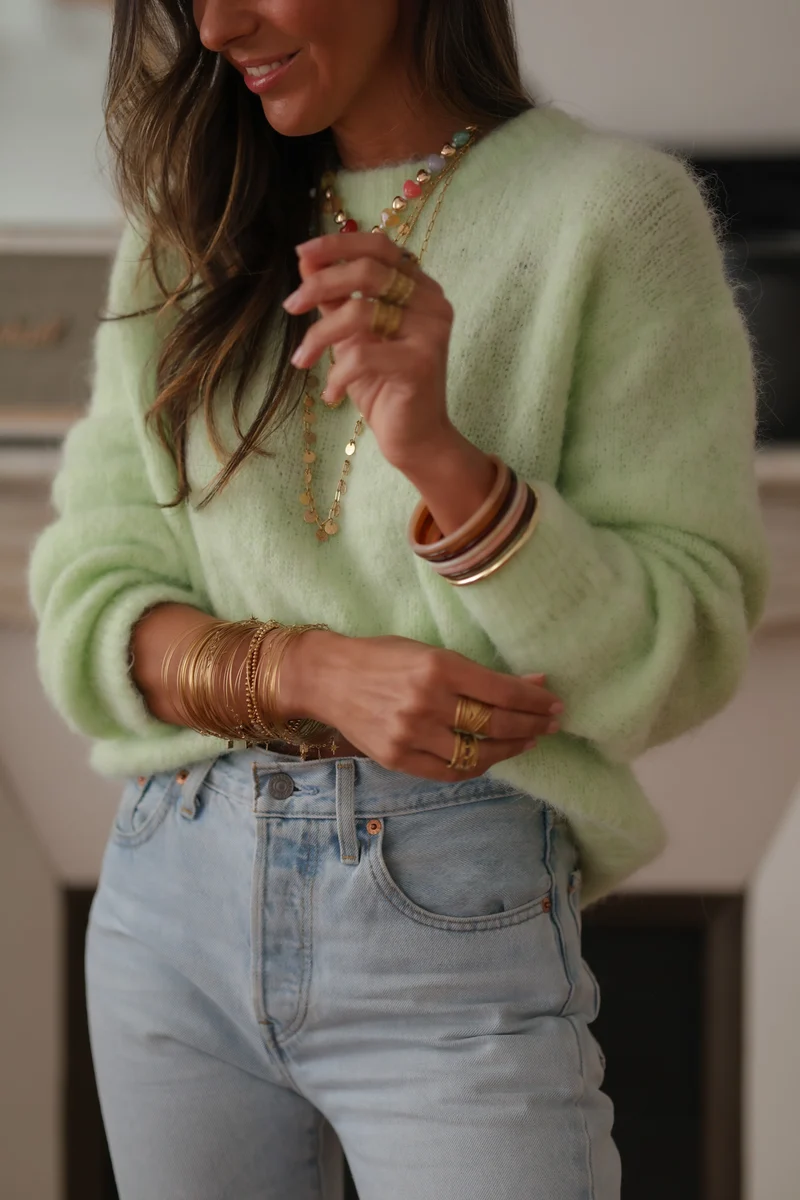 Pull Roméo vert