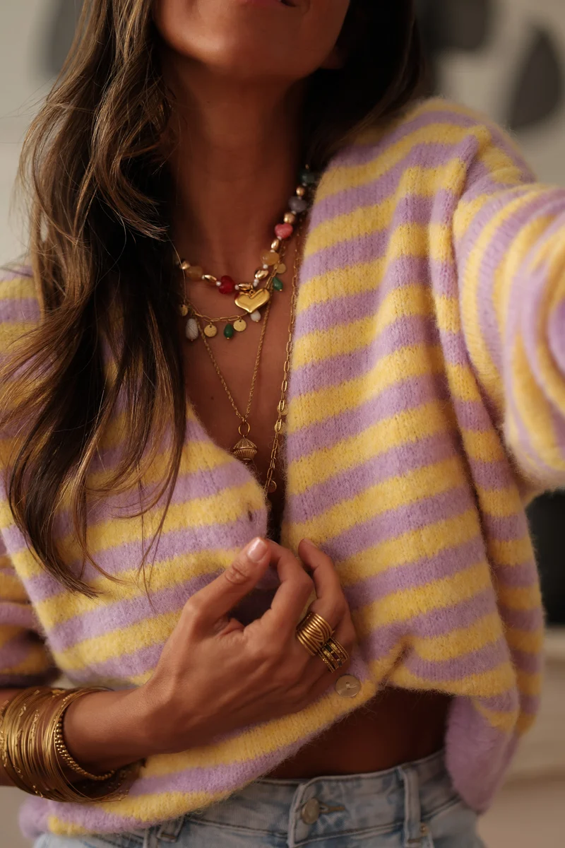 Gilet Odina à rayures