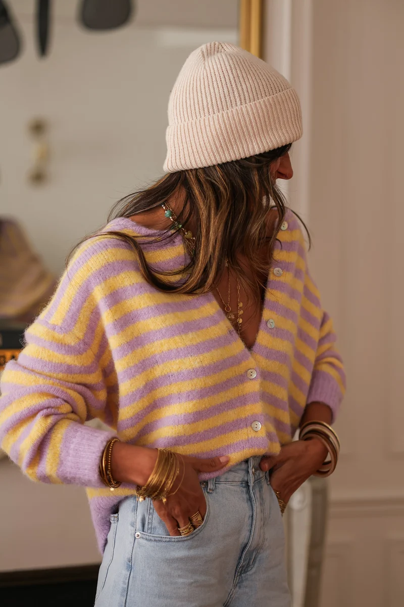 Gilet Odina à rayures