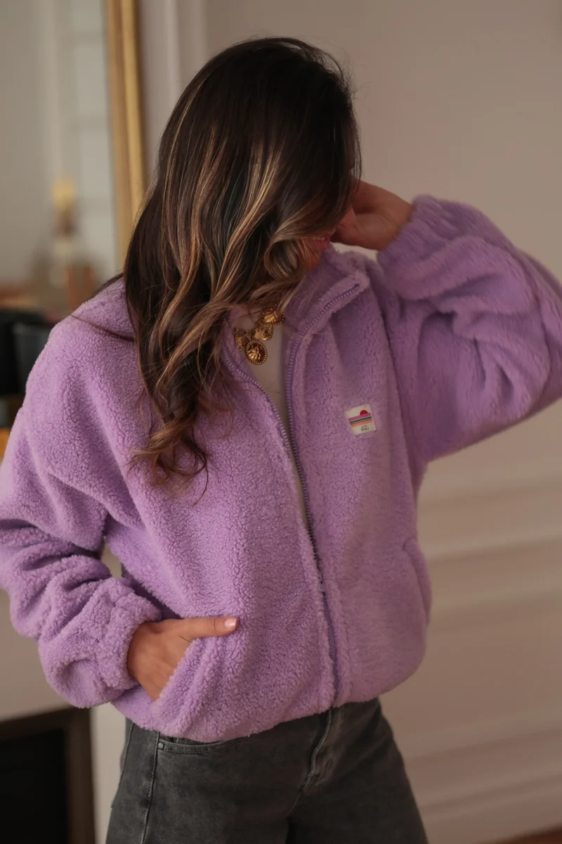 Veste polaire Johane parme