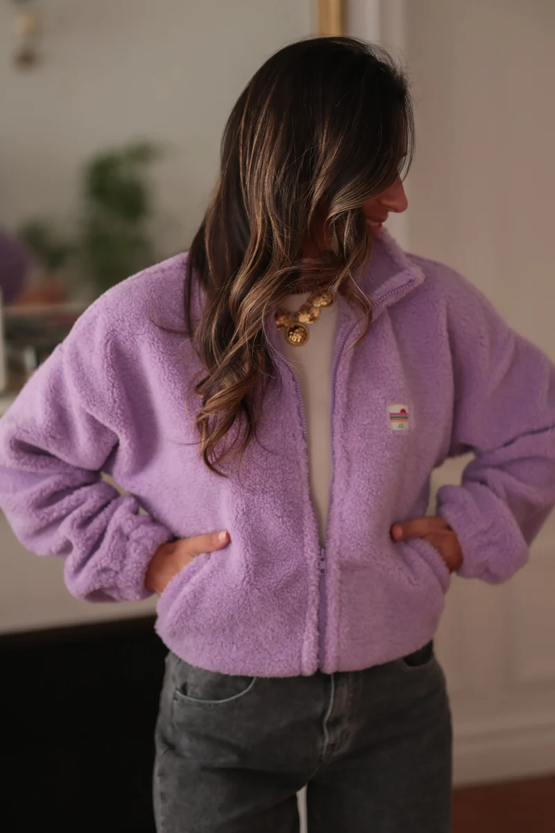 Veste polaire Johane parme