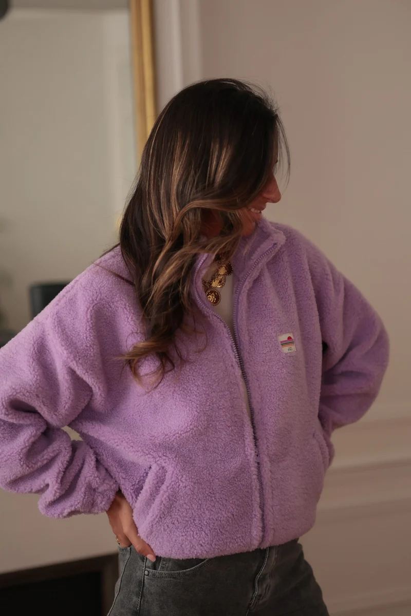 Veste polaire Johane parme