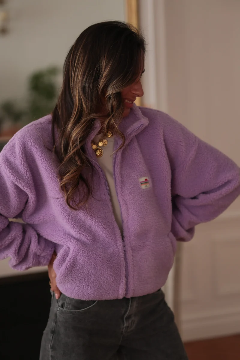 Veste polaire Johane parme