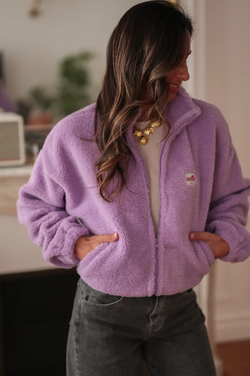 Veste polaire Johane parme