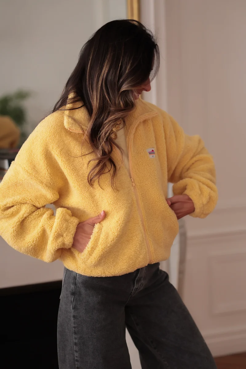 Veste polaire Johane jaune