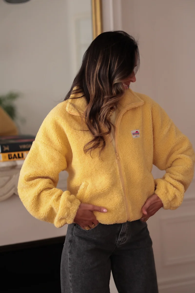 Veste polaire Johane jaune