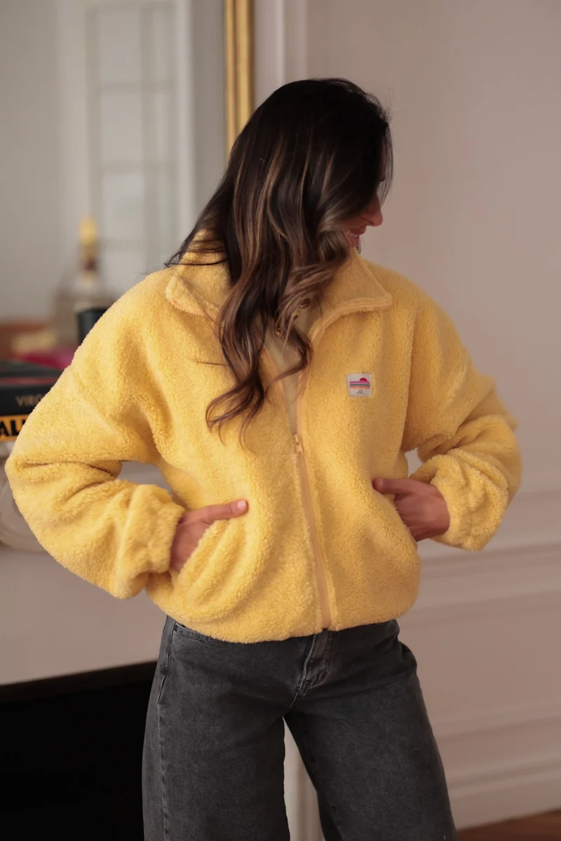 Veste polaire Johane jaune