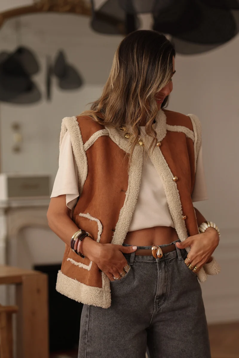 Gilet Hoxton camel