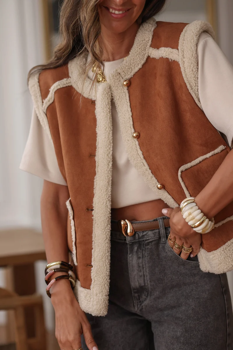 Gilet Hoxton camel