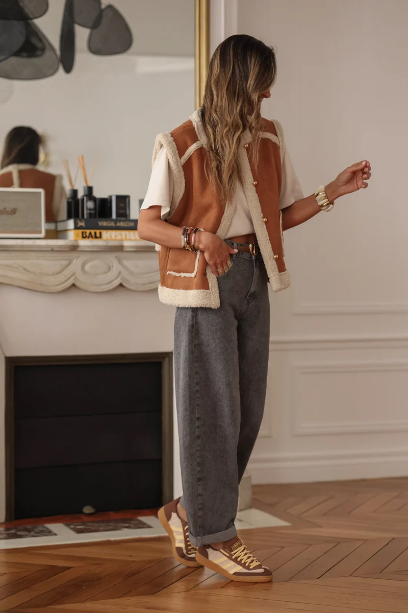Gilet Hoxton camel