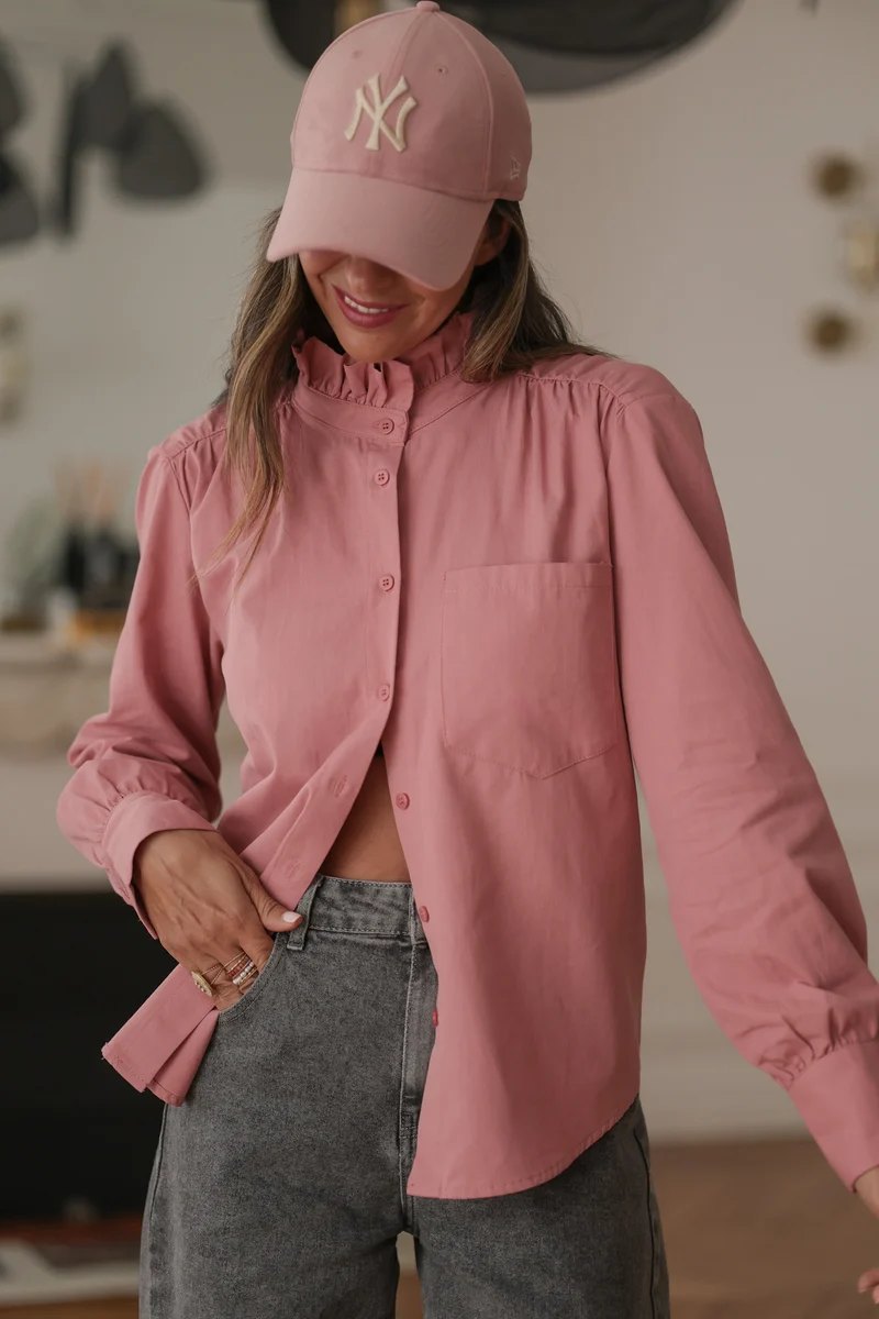 Chemise Mila rose