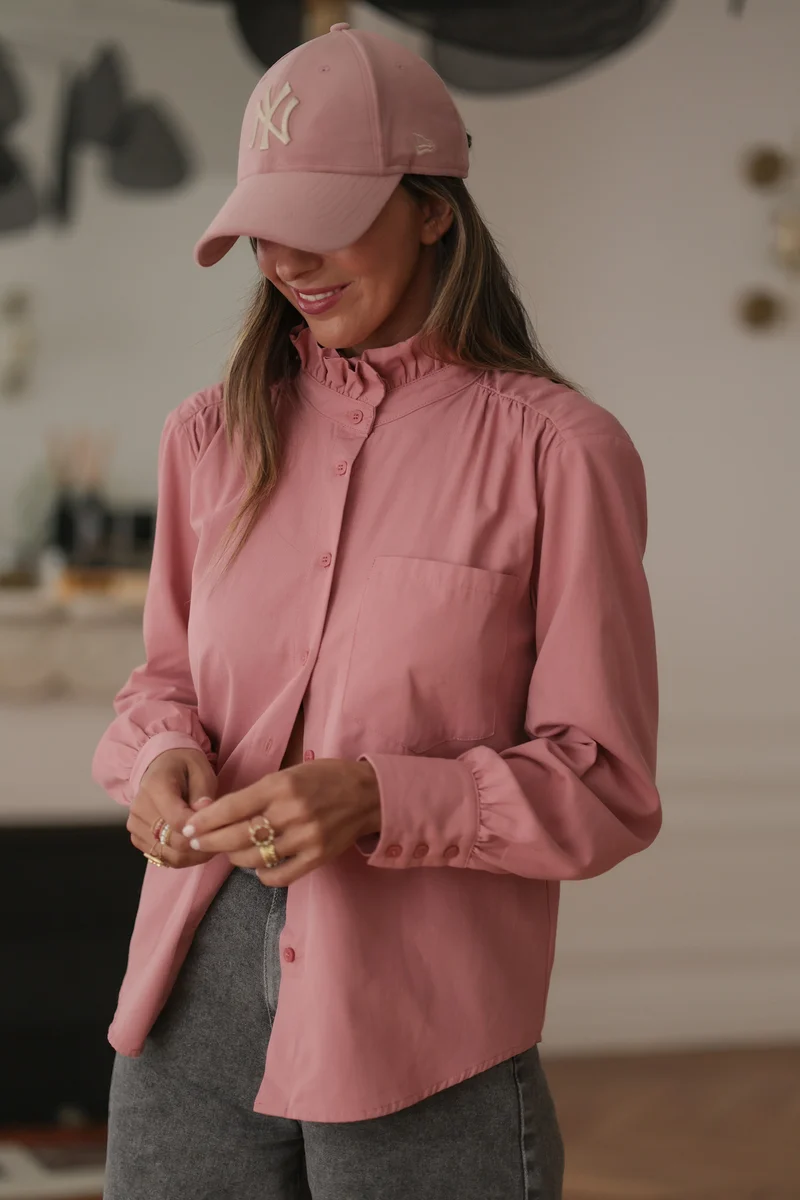 Chemise Mila rose