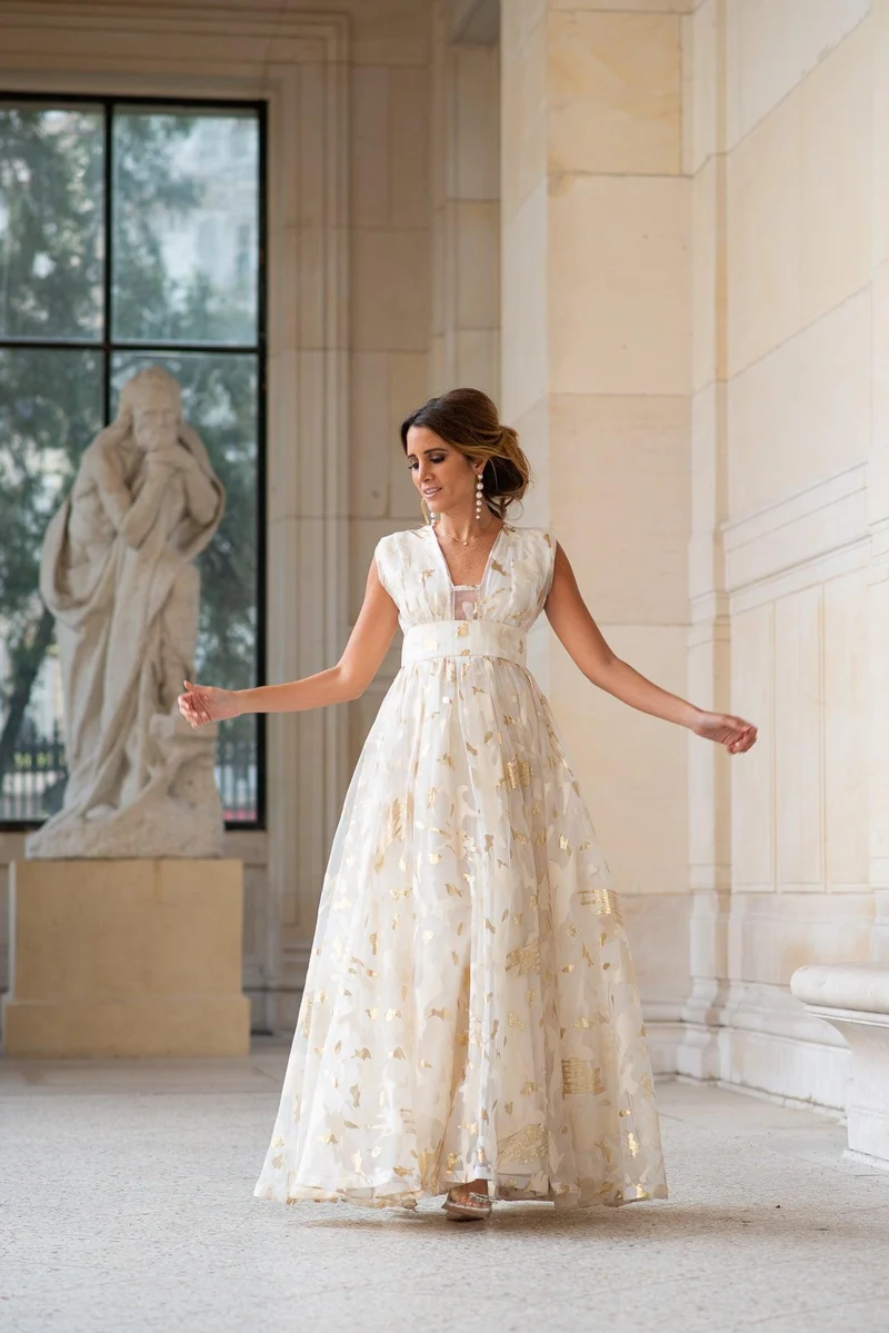 Robe Château Versaille dorée