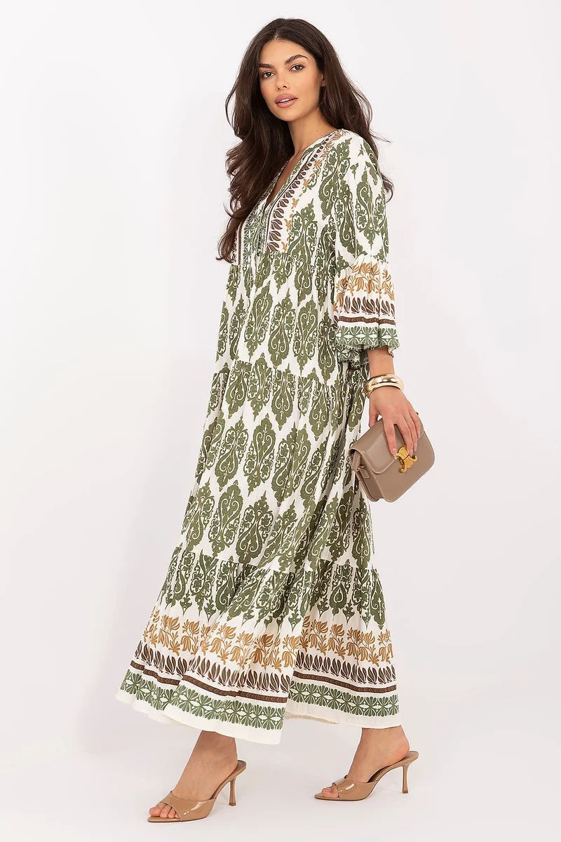 Robe longue bohème manches longues