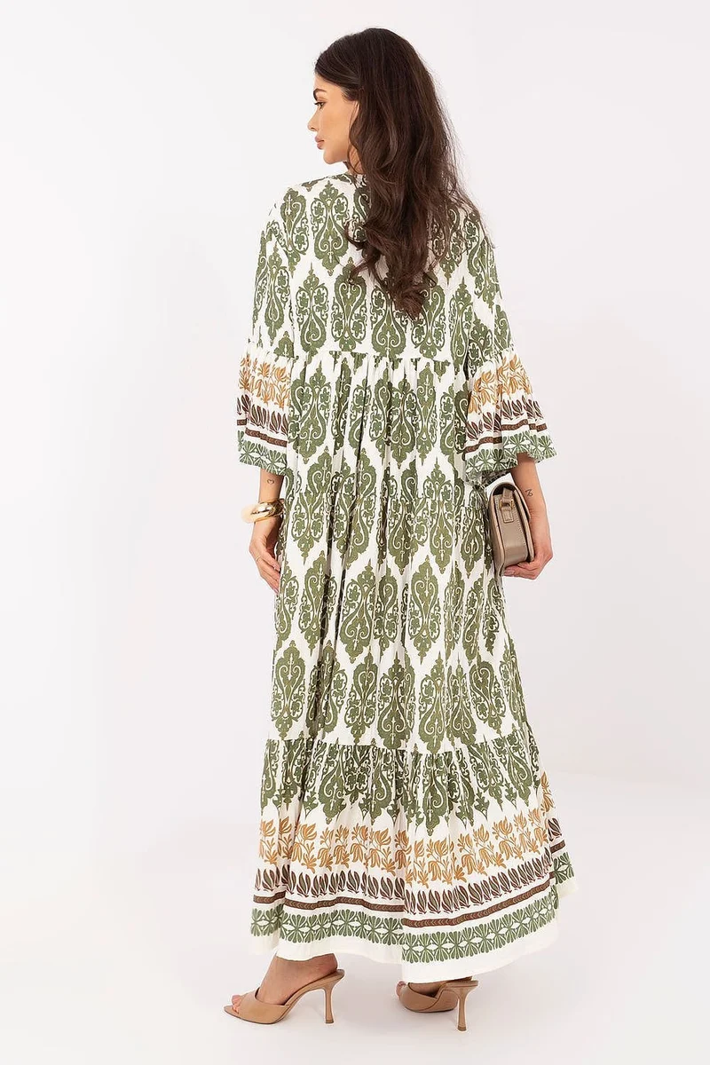 Robe longue bohème manches longues