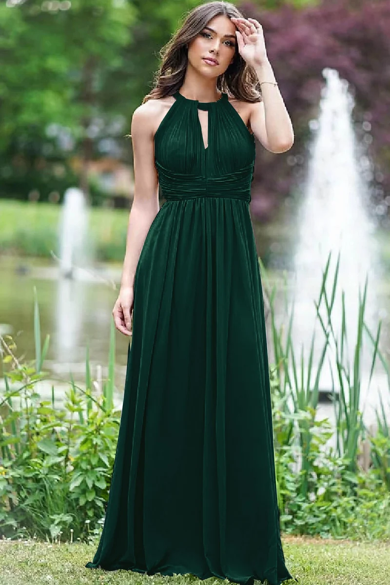 Robe de bal élégante lilas à dos nu et sans manches